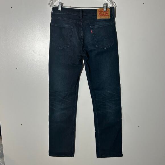Levi’s 514 Straight Leg 5 Pocket Dark Blue Wash Denim Jeans Men’s Size 29x32 - Picture 4 of 7